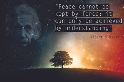 Genius Unleashed: Inspiring the World with Einstein:Printed by WK on 300gsm US Imported Paper with Gloss Lamination (Unframed) With 3M Orginal Double Side Tape for Easily Stick Photographic Paper