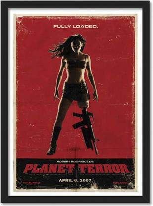 Planet Terror Movie Framed Poster For Room & Office (10 Inch X 13 Inch, Framed) Paper Print