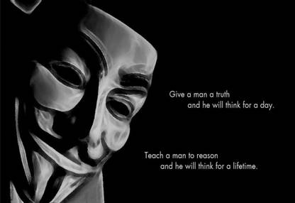 Poster V For Vendetta Sl-16597 (Wall Poster, 13x19 Inches, Matt Paper) Fine Art Print