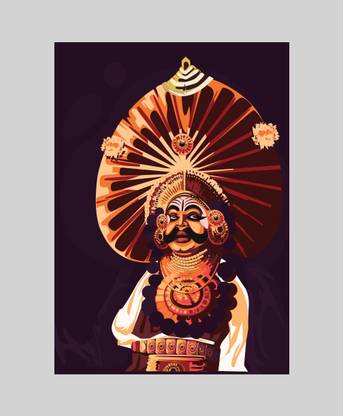 Discovering the Rich Cultural Heritage of Yakshagaana: Karnataka Fine Art Print