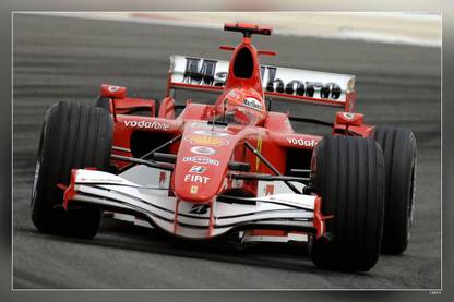 Red Ferrari F1 F1 Formula1 Racing Matte Finish Poster P-15873 Paper Print