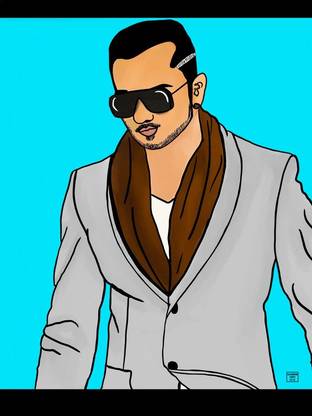 Honey singh poster Multicolor Photo Paper Print Poster Photographic Paper