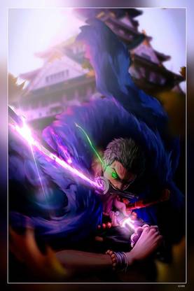 Roronoa Zoro Anime Luffy Onepiece Sword Matte Finish Poster Paper Print