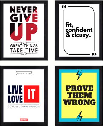 Motivational Quotes Paper Print