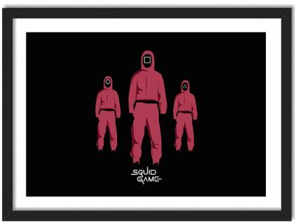 Squid Games Web Series Framed Poster For Room Office Paper Print
