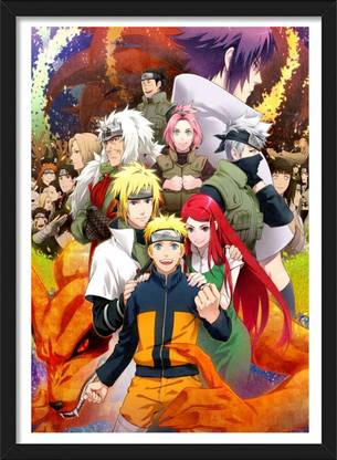 Naruto Shippuden Every Character | Naruto Frames & Posters | Anime Paper Print