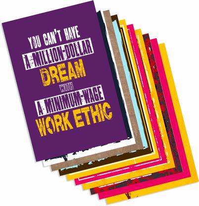 Inspirational Posters - Motivational Posters for Classroom, Motivational Wall Art. Inspirational Wall Art for Office, Wall Poster Paper Print