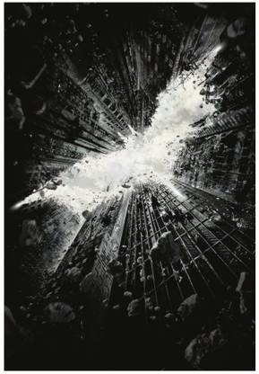 Dark Knight Batman Sky Logo Classic Wall Poster A3 Size Photographic Paper