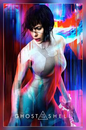 Scarlett Johansson Kusanagi Motoko Portrait Display Matte Finish Poster P-13855 Paper Print
