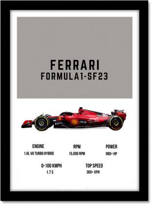 Ferrari SF-23 Formula1 2023 Supercar Framed Poster For Room Office Home Decor Wall Painting Wallpaper Gift Item Paper Print