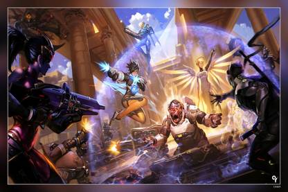 Overwatch Widowmaker Overwatch Roadhog Overwatch Hanzo Overwatch Video Game Matte Finish Poster Paper Print