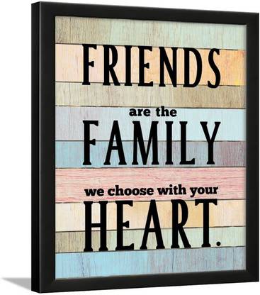 Best Friend Quotes Frames - Best Friend Frame with Quotes - Unique Quotes Birthday Gift Ideas for Best Friend - (13.6 X 10.6 Inches) Paper Print