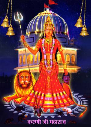Karni Mata (Deshnok) Bikaner Rajasthan Photo Poster Paper Print