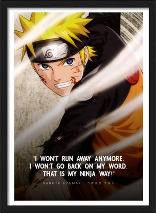 Uzumaki Naruto | Naruto Shippuden Characters - Anime Framed Poster Paper Print