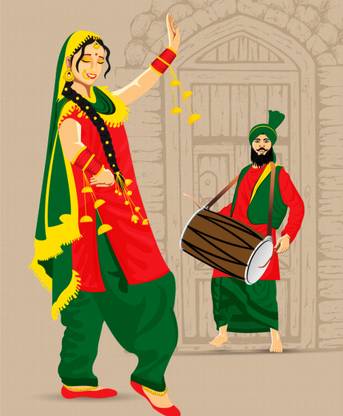 Rhythm of Joy - Embracing Bhangra Fine Art Print