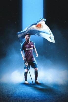 Lionel Messi Poster for Room Wall Decoration, Size - 12 X 18 inches || VE EB ART 10173 Paper Print
