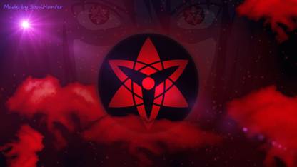 Poster Mangekyō Sharingan Naruto Sasuke Uchiha Sharingan sl-17557 (Wall Poster, 13x19 Inches, Matte Paper) Fine Art Print