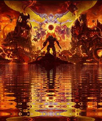 Doom Eternal Doom Marine Video Game Hd Matte Finish Poster Paper Print