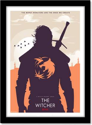 The Witcher Framed Poster With Acrylic Sheet For Room & Office Paper Print