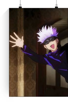 Gojo Funny Poster | Gojo Poster |Jujutsu Kaisen Kid Gojo Poster | Gojo Funny Poster Paper Print