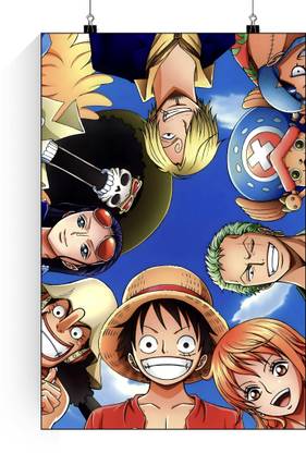 Monkey D. Luffy All Crew Members Poster | One Piece Straw Hat Pirates Crew Poster | One Piece Crew Luffy Zoro, Usopp, Sanji, Nami, Chopper, Robin, Franky, Brook, Poster Paper Print