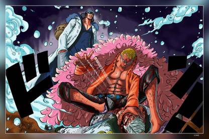 One Piece Donquixote Doflamingo Aokiji Punk Hazard Matte Finish Poster Paper Print