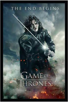 Game of Thrones Poster with Frame F-165 Paper Print