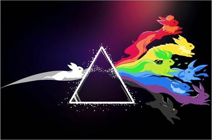 Pink Floyd Music Band Prism Art Poster Paper Print