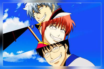 Anime Gintama Funny Gintoki Sakata Matte Finish Poster P-14737 Paper Print