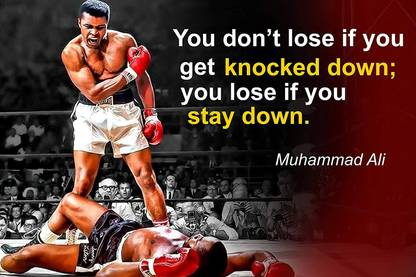 Muhammad Ali Poster Quote Boxing Black History Month Posters Sports Quotes Decorations Growth Mindset Décor Learning Classroom Teachers Decoration Educational Teaching 3D Poster