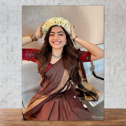 Poster Rashmika Mandanna sl-4920 (Wall Poster, 13x19 Inches, Matte Paper, Multicolor) Fine Art Print