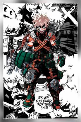 Baku Background Bakugo Bakugou Bakugou Katsuki Bnha Boku No Hero Academia Katsuki Katsu Matte Finish Poster Paper Print