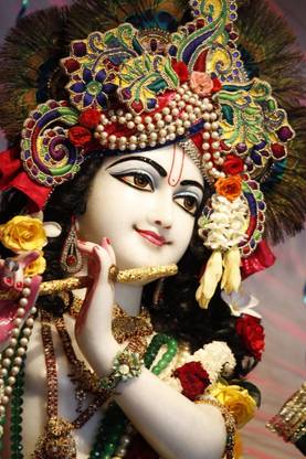 2024 Trending God Krishna Wallpaper for Home | Murli Wala | Lord Krishna Wall Poster | HD Poster for room decor (Without Frame) Paper Print