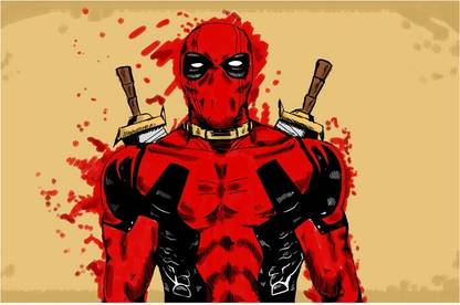 Deadpool Art Poster Paper Print