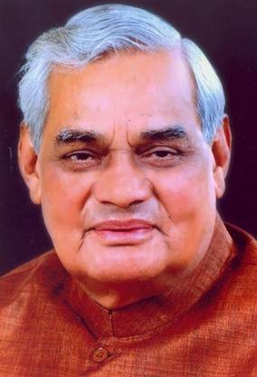 Poster Atal Bihari Vajpayee Photo sl-9350 (Large Poster, 36x24 Inch, Banner Media Print, Multicolor) Fine Art Print