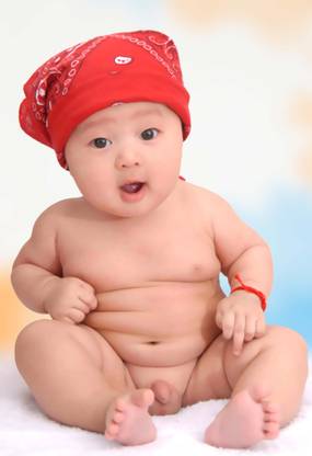 Cute new Baby Born| Baby wallpaper| room decorative poster of baby boy (Without Frame) Paper Print
