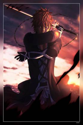 Ichigo Kurosaki Bankai Bleach Katana Sword Zangetsu Matte Finish Poster Paper Print