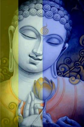 God Buddha Paper Poster set of -1 Paper Print