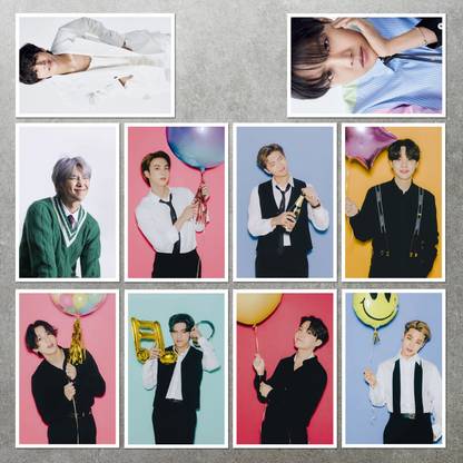 BTS All Members Photocard Collection ( Set of 62+1 Freebie) Paper Print