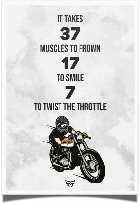 Twist the 'THROTTLE' A3 Poster 300 GSM Matte finish Paper Print