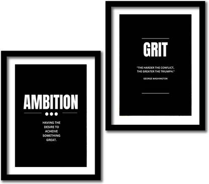 Ambition and Grit Paper Print