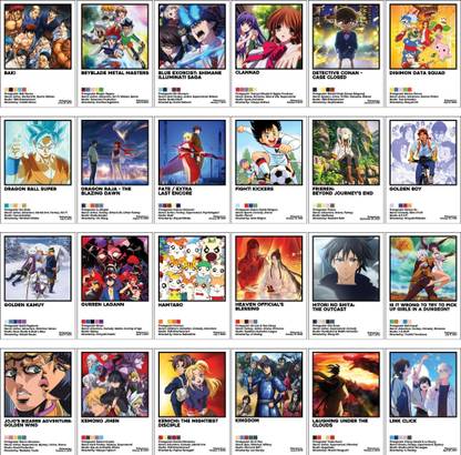 Ultimate Anime Poster Set – 52 High-Gloss A6 (4x6 Inch) Prints on Premium 300 GSM – Vibrant Wall Art for Bedrooms, Living Rooms, Study Spaces & Offices Photographic Paper