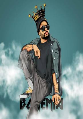 Bohemia Punjabi Singer Punjabi Rap Star Bohemia Fan Photo Poster_sidhu_14 Paper Print