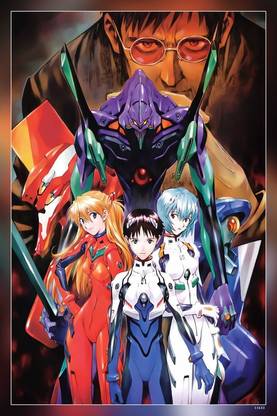 Neon Genesis Evangelion Ayanami Rei Ikari Shinji Asuka Langley Soryu Matte Finish Poster Paper Print