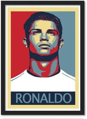 Ronaldo Frame Poster for Room & Office Paper Print