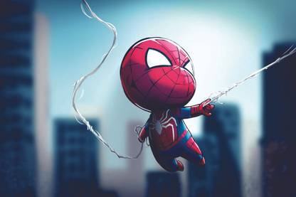 Webbed Wonders: The Ultimate Spider-Man Poster Collection: on 300gsm with Gloss Lamination (Unframed) With 3M Orginal Double Side Tape for Easily Stick Photographic Paper