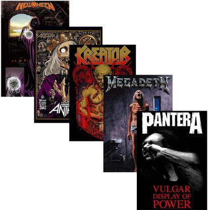 Classic Thrash Metal Band Album Posters Photographic Paper