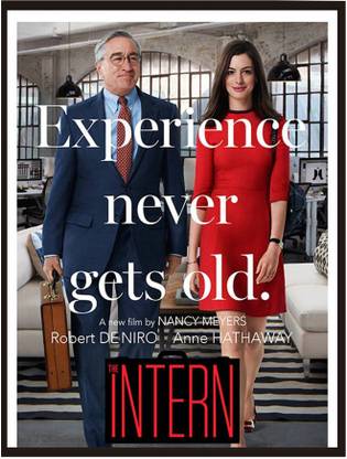 The Intern Movie Poster, Personalized Gifts for Him Her Framed Wall-Art| Home Décor Hip hop Wall Poster - Paintings With Frame For Home Living Room Bedroom Décor| Framed Wall Art| Home Décor| Office Décor| Studio Décor| Wall Decoration| Abstract Art Posters Paper Print Photographic Paper