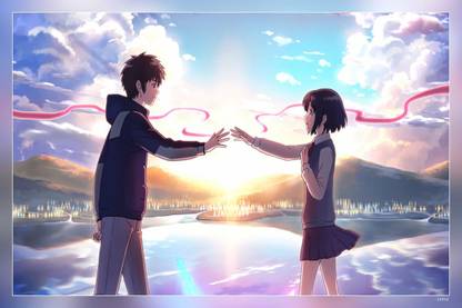 Kimi No Na Wa Your Name Japanese Anime Movie Matte Finish Poster Paper Print