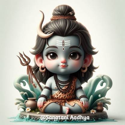 Ekaksh mahadev 1842 Multicolour, Matte Vinyl Stickers Printed, 12 x 18 Inch Paper Print